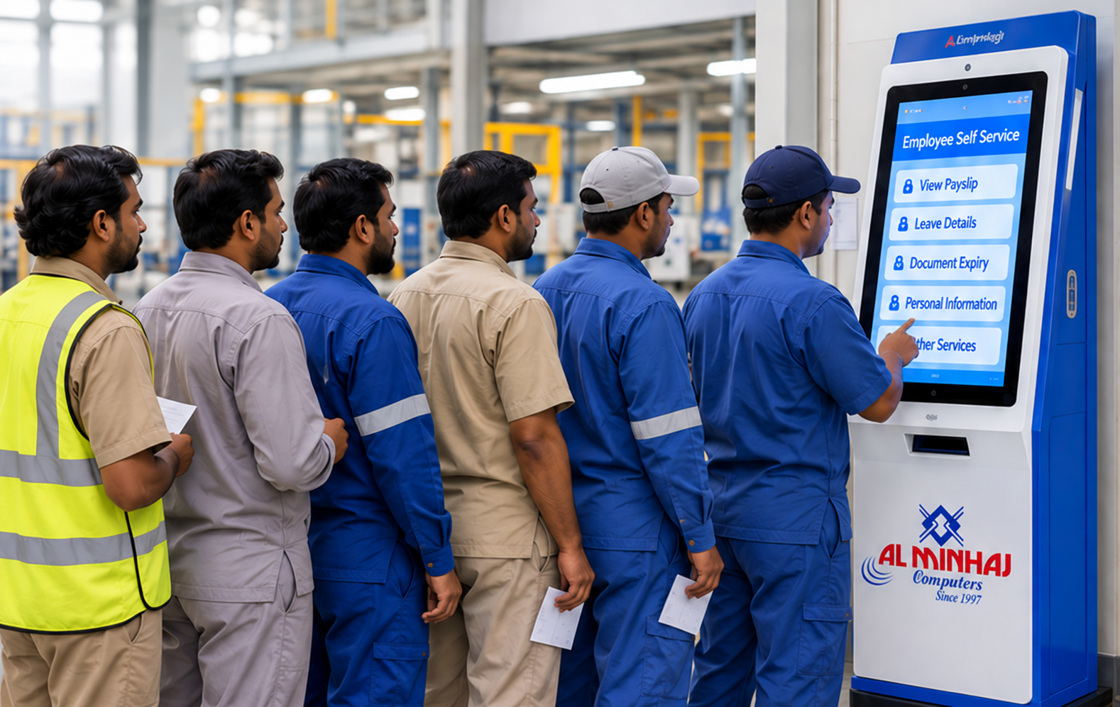 Industrial-Grade Self-Service Kiosks Transform Employee Services